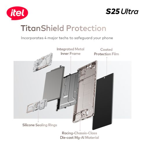 itel S25 Ultra 6.78&#34; AMOLED 256+8 4G Android-Blue thumbnail 3