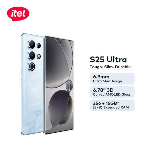 itel S25 Ultra 6.78&#34; AMOLED 256+8 4G Android-Blue